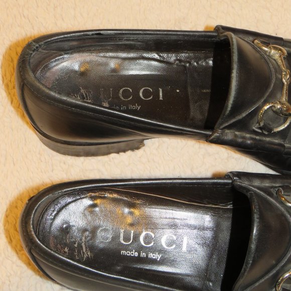 Gucci Tom Ford Era Black Calf Leather Horse Bit Loafers 8D main image 11